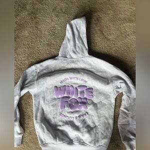 White Fox with love sweatsuit set